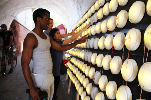paperJAM - Touch (Off the Grid) - installation view at FIGMENT NYC 2012 