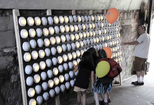 paperJAM - Touch (Off the Grid) - installation view at FIGMENT NYC 2012 