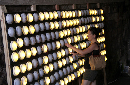 paperJAM - Touch (Off the Grid) - installation view at FIGMENT NYC 2012 