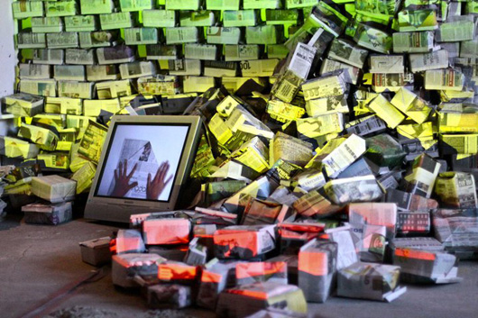 paprJAM, Under Construction, About Face, installation view