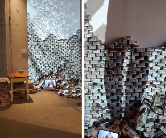 paprJAM, Under Construction, About Face, installation view