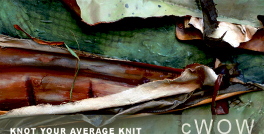 Knot Your Average Knit - exhibition at cWOW (featuring paperJAM)