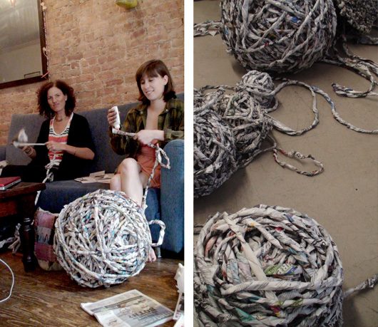 Knot Your Average Knit - exhibition at cWOW (featuring paperJAM)