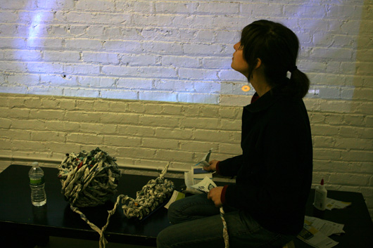 Knot Your Average Knit - exhibition at cWOW (featuring paperJAM)