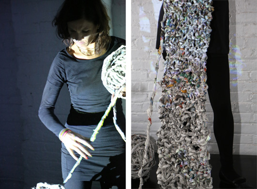 Knot Your Average Knit - exhibition at cWOW (featuring paperJAM)