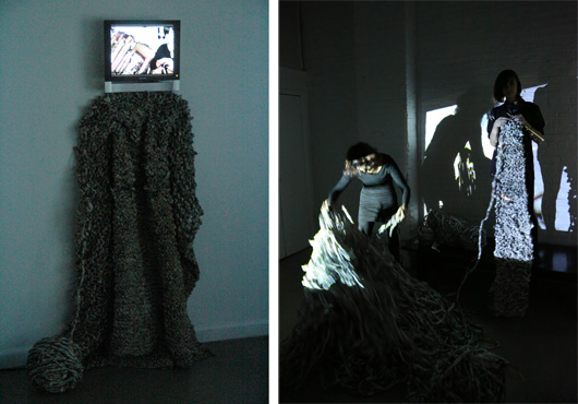 Knot Your Average Knit - exhibition at cWOW (featuring paperJAM)
