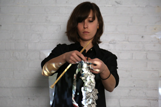 Knot Your Average Knit - exhibition at cWOW (featuring paperJAM)